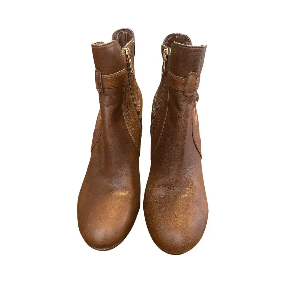 Rockport Ladies Heeled Ankle Boots Brown Designed in Italy Size 7.5 AdiPrene - Picture 1 of 12